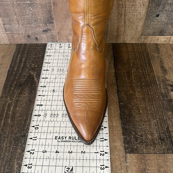 Tony Lama Vintage Gold Label Ankle Side Zip Western Cowboy Boots Mens 9 EE - Picture 6 of 12